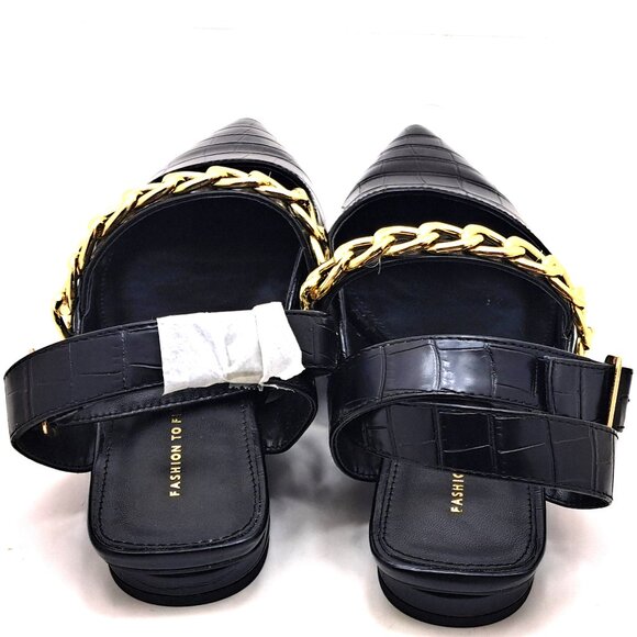 Fashion to Figure Aliza Women's Ankle Strap Flats - Size 8 - Picture 3 of 13